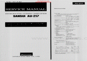 Sansui-AU217-int-sm 维修电路原理图.pdf