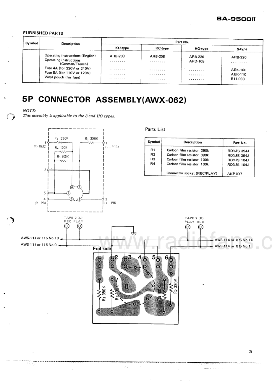 Pioneer-SA9500_MKII-int-asm 维修电路原理图.pdf_第3页