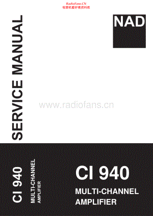 NAD-CI940-pwr-sm 维修电路原理图.pdf