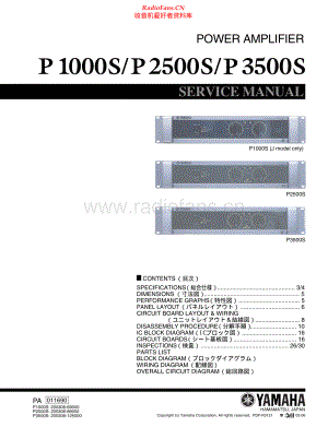 Yamaha-P2500S-pwr-sm 维修电路原理图.pdf