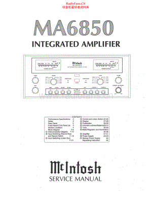 McIntosh-MA6850-int-sm 维修电路原理图.pdf