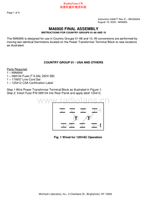 McIntosh-MA6900-int-vc(1) 维修电路原理图.pdf
