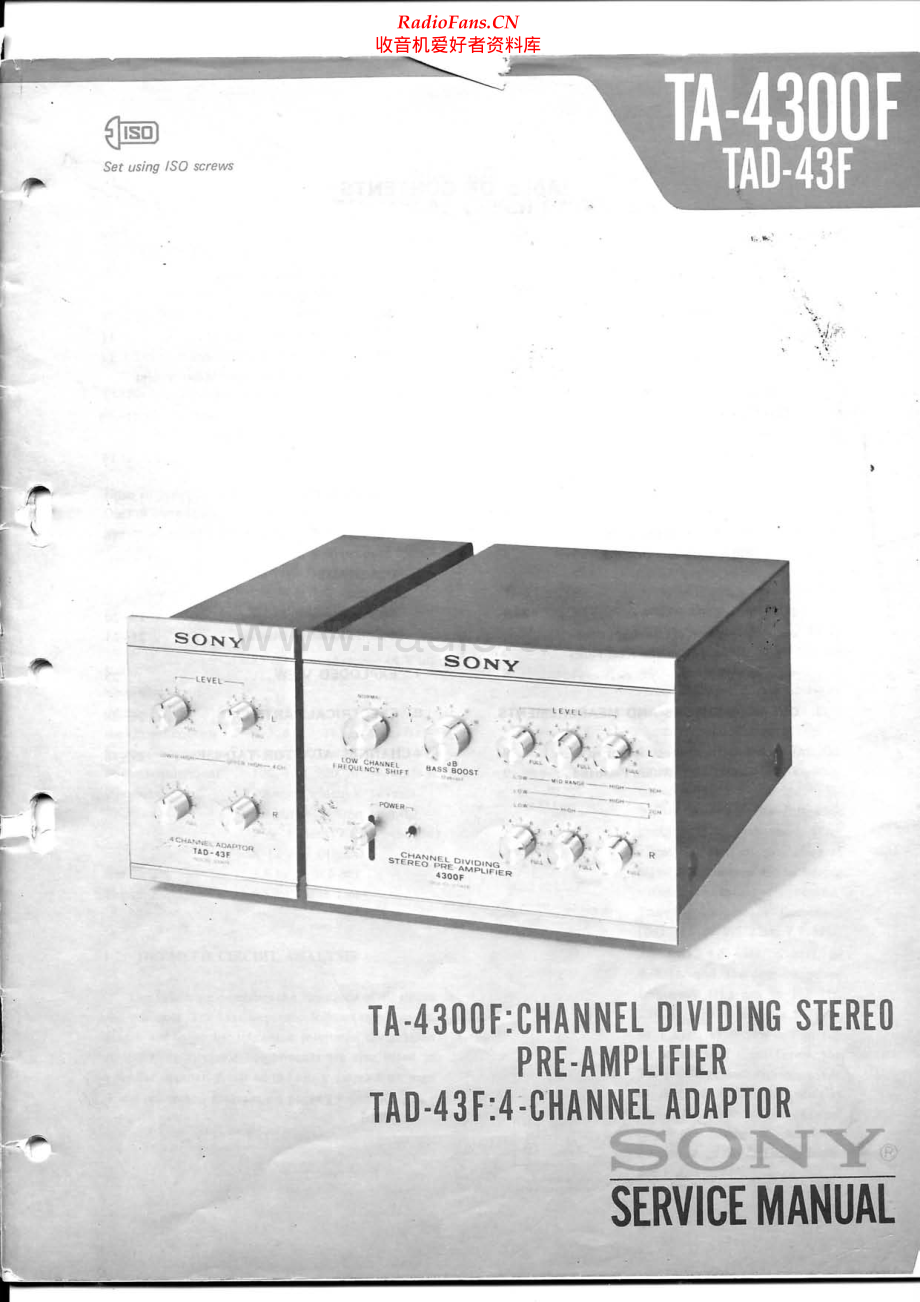 Sony-TA4300F-pre-sm 维修电路原理图.pdf_第1页