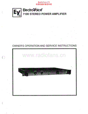 ElectroVoice-7100-pwr-sm维修电路原理图.pdf