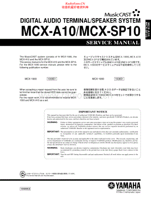 Yamaha-MCXSP10-dass-sm 维修电路原理图.pdf