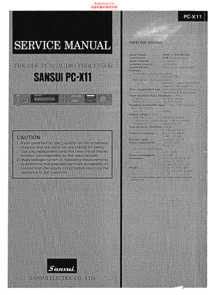 Sansui-PCX11-ap-sm 维修电路原理图.pdf
