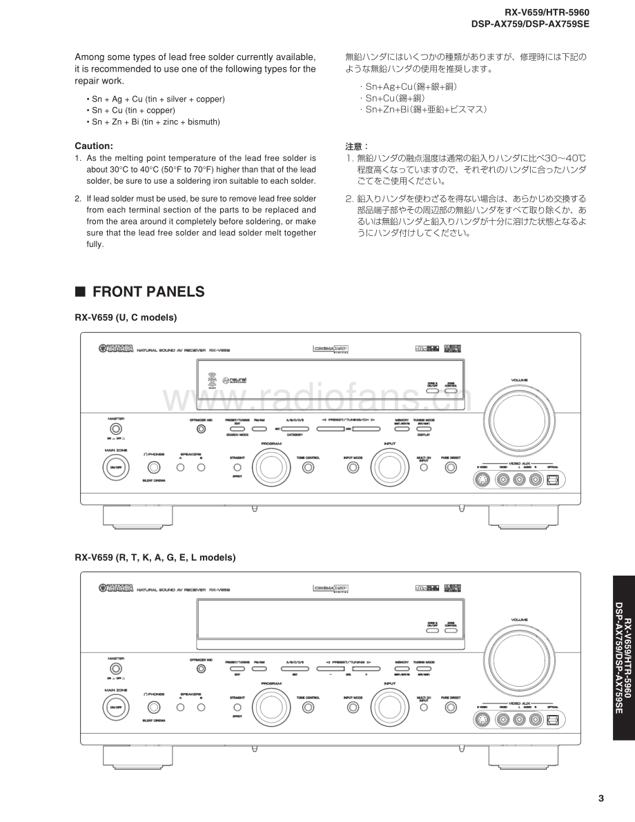 Yamaha-DSPAX759-avr-sm 维修电路原理图.pdf_第3页