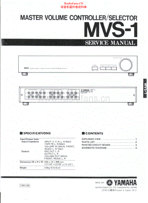 Yamaha-MVS1-pre-sm 维修电路原理图.pdf