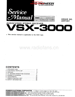 Pioneer-VSX3000-avr-sm 维修电路原理图.pdf