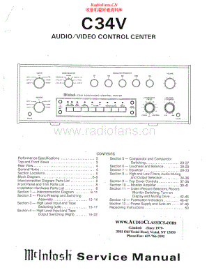 McIntosh-C34V-pre-sm 维修电路原理图.pdf