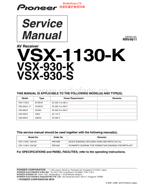 Pioneer-VSX930K-avr-sm 维修电路原理图.pdf