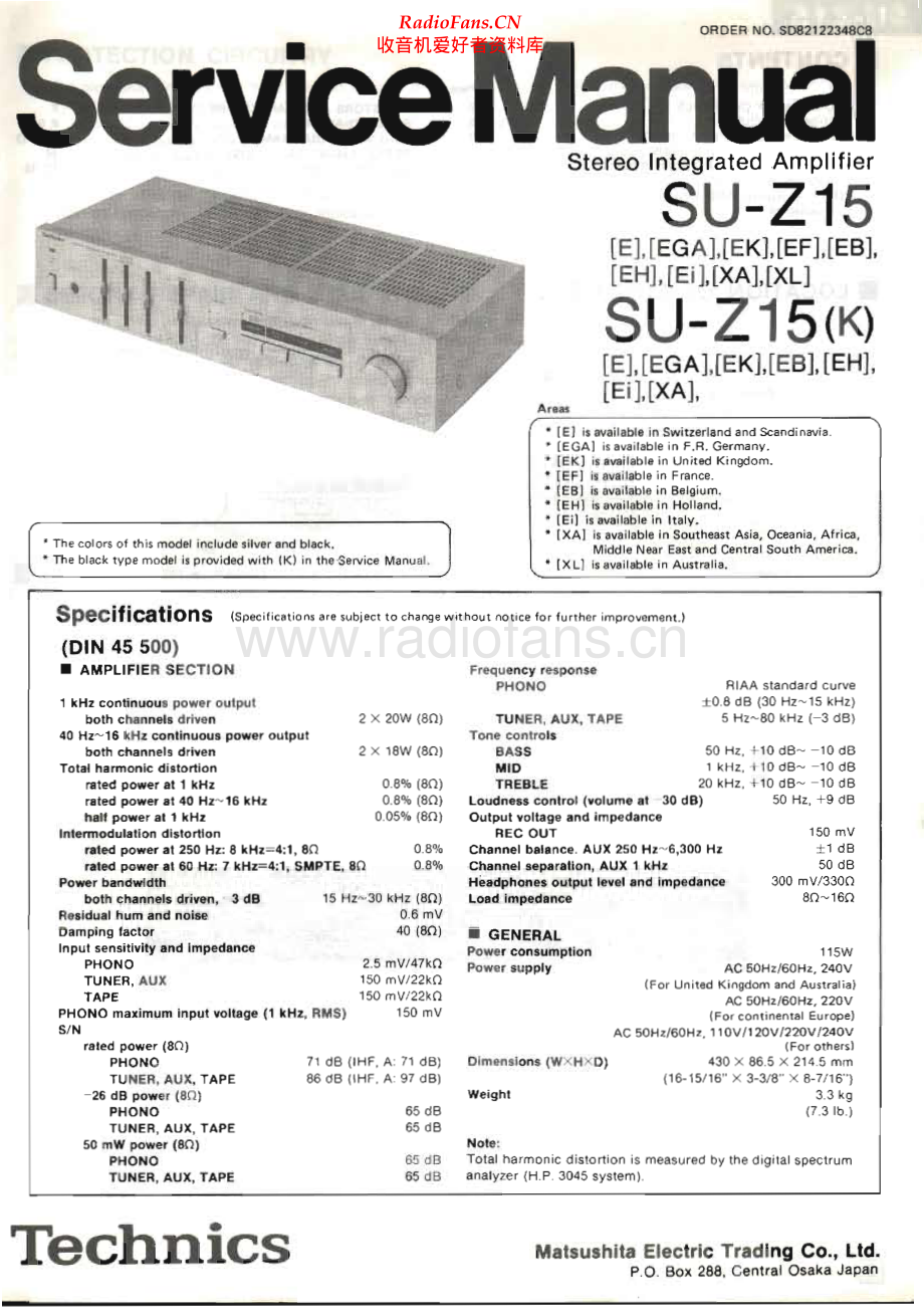 Technics-SUZ15-int-sm 维修电路原理图.pdf_第1页