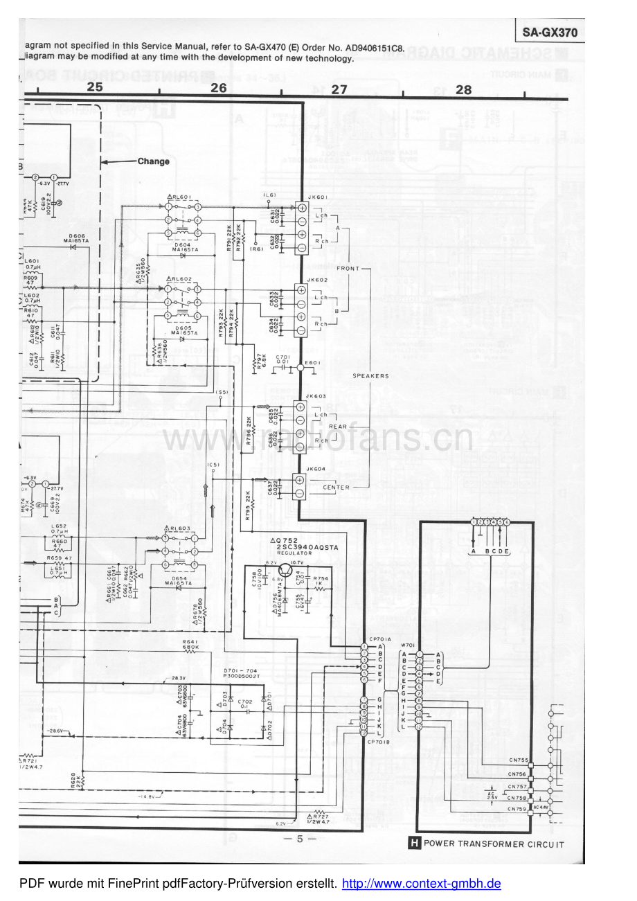 Technics-SAGX370-avr-sm 维修电路原理图.pdf_第3页
