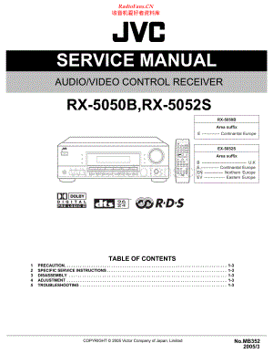 JVC-RX5050B-avr-sm 维修电路原理图.pdf