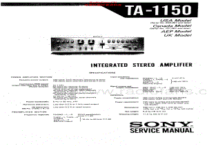 Sony-TA1150-int-sm 维修电路原理图.pdf