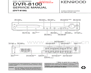 Kenwood-DVT8100-avr-sm 维修电路原理图.pdf