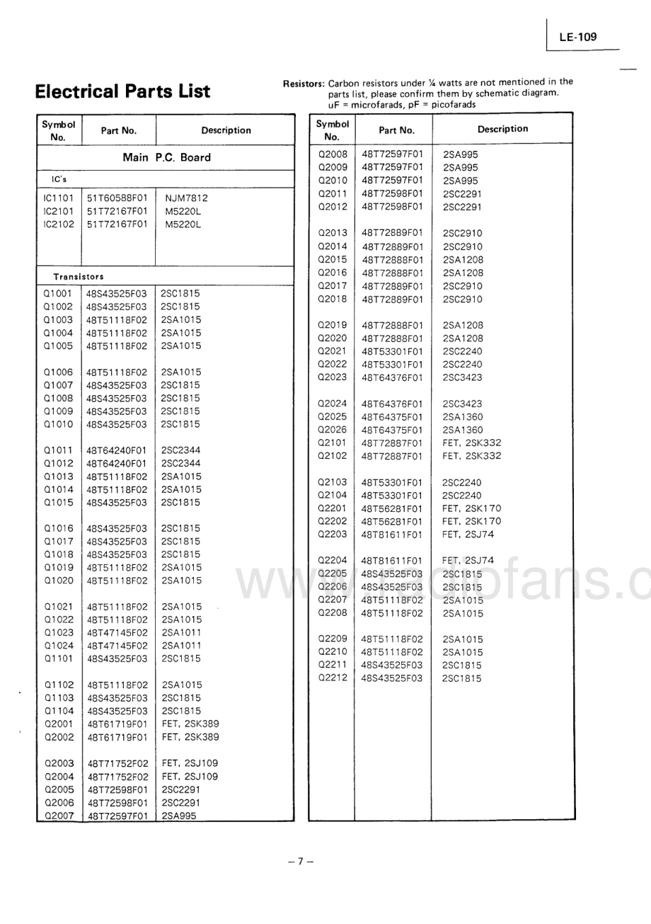 Luxman-LE109-riaa-sm 维修电路原理图.pdf_第3页