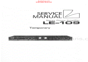 Luxman-LE109-riaa-sm 维修电路原理图.pdf
