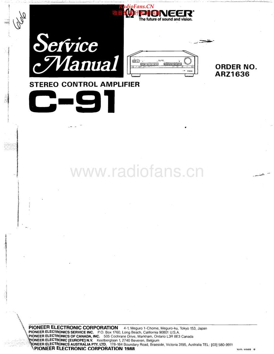 Pioneer-C91-pre-sm 维修电路原理图.pdf_第1页