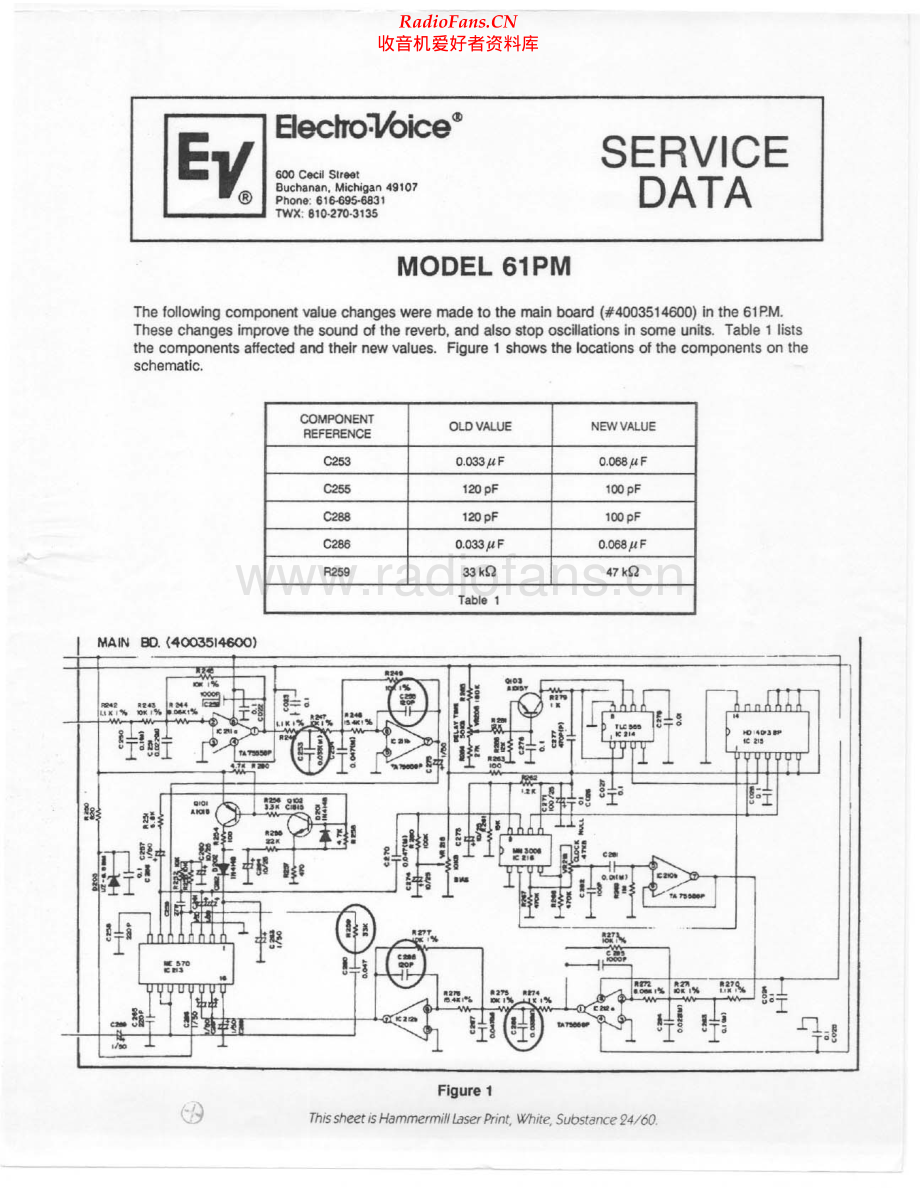 ElectroVoice-81PM-mix-sch维修电路原理图.pdf_第1页