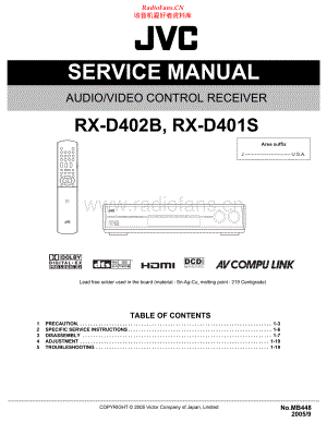 JVC-RXD401S-avr-sch 维修电路原理图.pdf