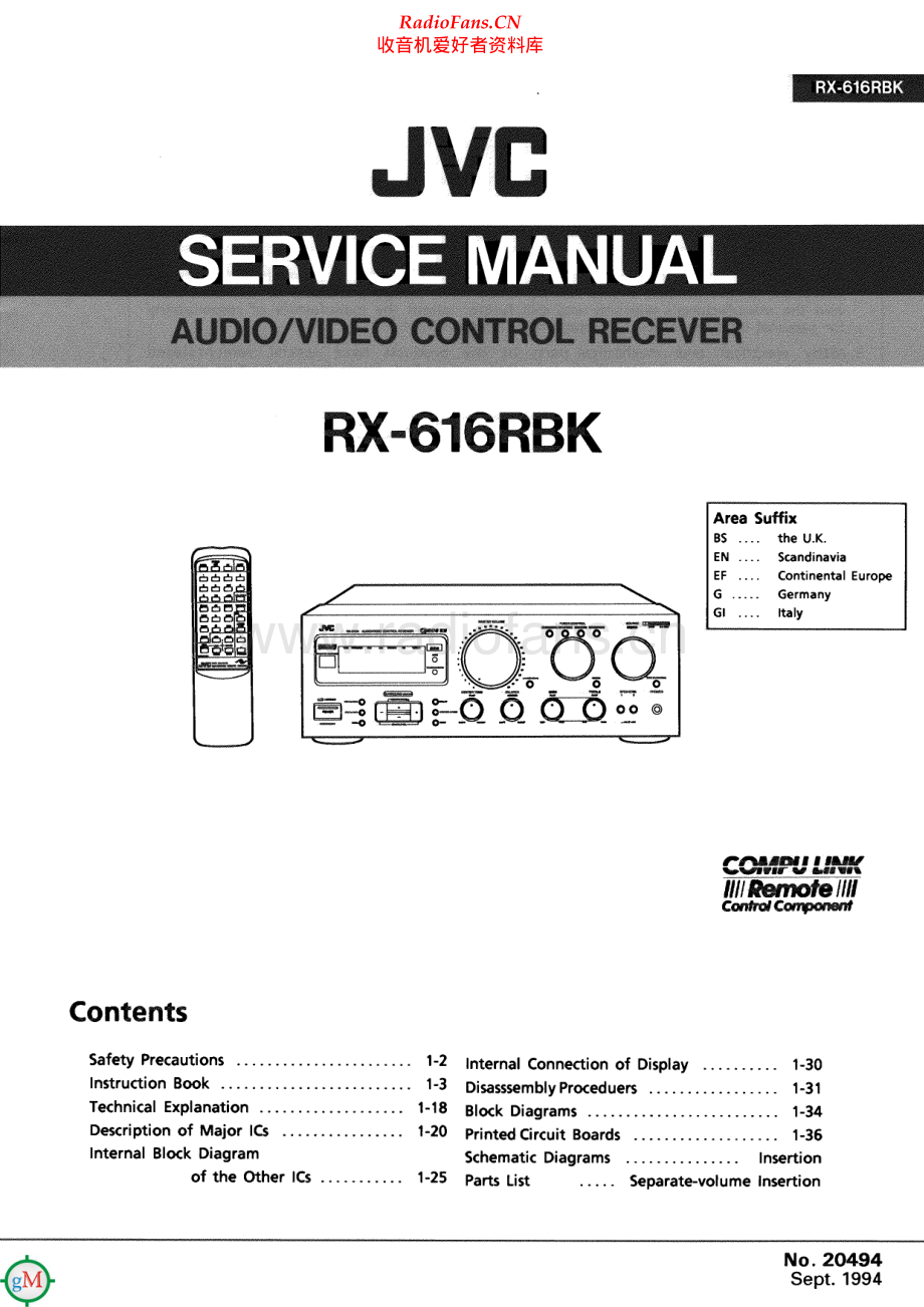 JVC-RX616RBK-avr-sm 维修电路原理图.pdf_第1页