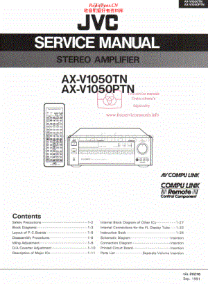 JVC-AXV1050TN-int-sm 维修电路原理图.pdf