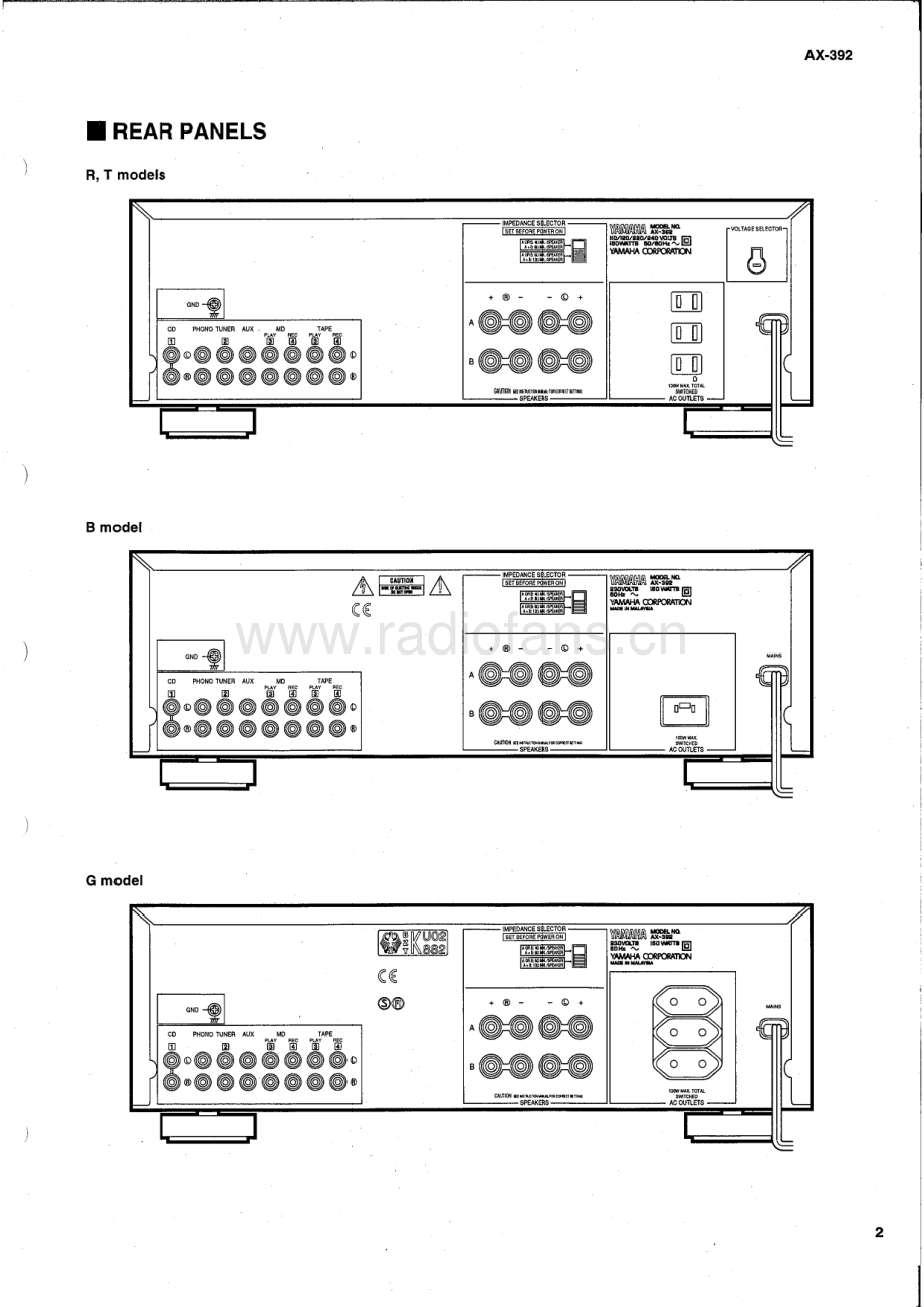 Yamaha-AX392-int-sm(1) 维修电路原理图.pdf_第3页