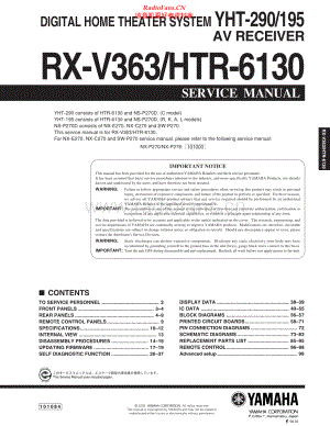 Yamaha-RXV363-avr-sm(1) 维修电路原理图.pdf