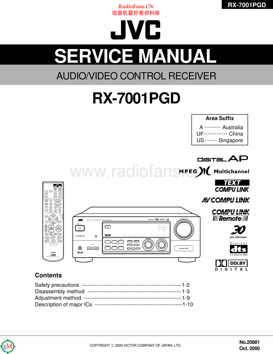 JVC-RX7001PGD-avr-sm 维修电路原理图.pdf_第1页