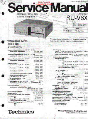 Technics-SUV6X-int-sch(1) 维修电路原理图.pdf