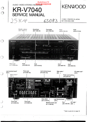 Kenwood-KRV7040-avr-sm 维修电路原理图.pdf