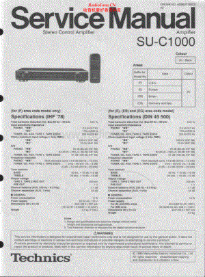 Technics-SUC1000-pre-sch(1) 维修电路原理图.pdf