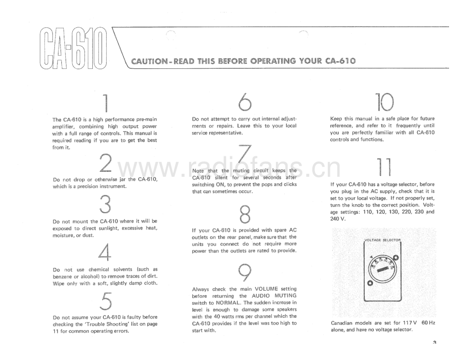 Yamaha-CA610-int-sch(1) 维修电路原理图.pdf_第3页