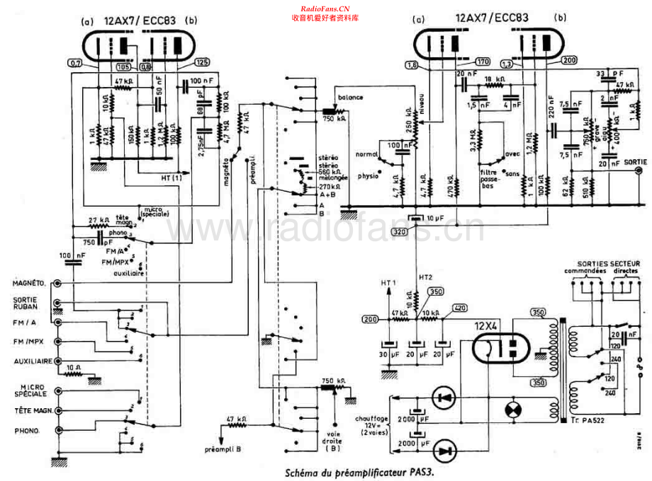 Dynaco-PAS3-pre-sch维修电路原理图.pdf_第1页