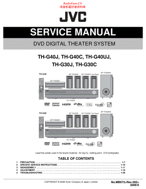 JVC-THG40-ddts-sm 维修电路原理图.pdf