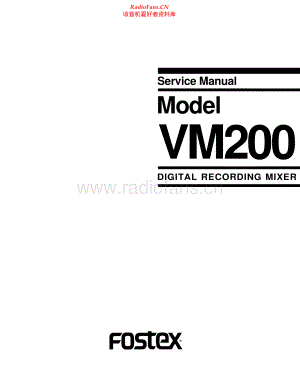 Fostex-VM200-mix-sm维修电路原理图.pdf