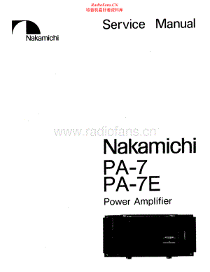 Nakamichi-PA7E-pwr-sm 维修电路原理图.pdf