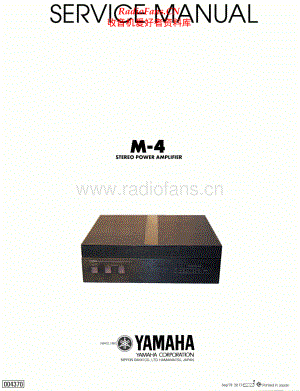 Yamaha-M4-pwr-sm 维修电路原理图.pdf