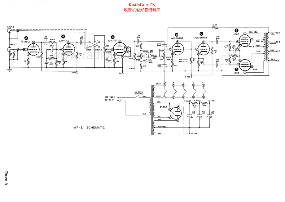 Heathkit-AE7-pwr-sch 维修电路原理图.pdf_第1页