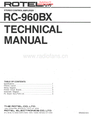 Rotel-RC960BX-pre-sm 维修电路原理图.pdf