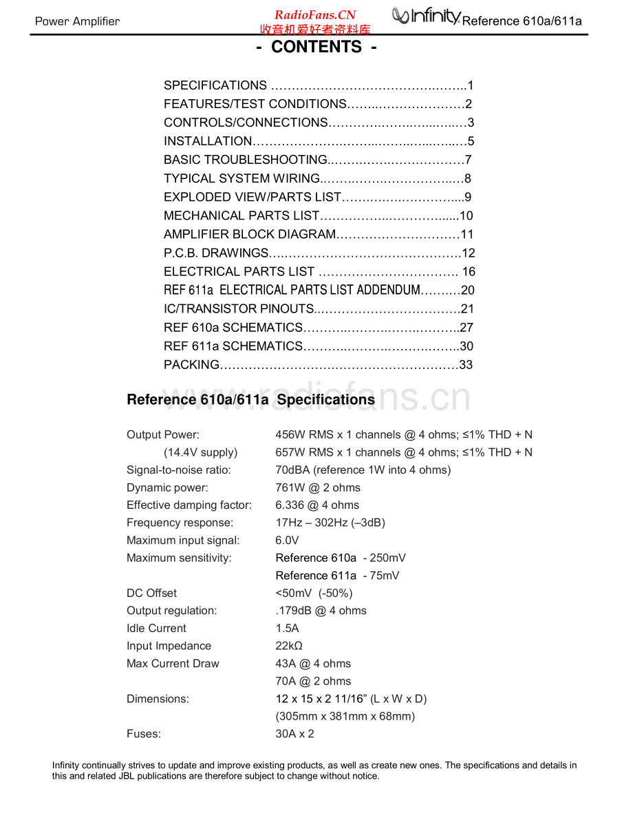 Infinity-610A-pwr-sm 维修电路原理图.pdf_第2页