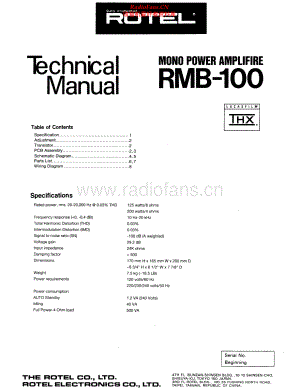 Rotel-RMB100-pwr-sm 维修电路原理图.pdf
