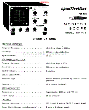 Heathkit-HO10E-ms-sch 维修电路原理图.pdf