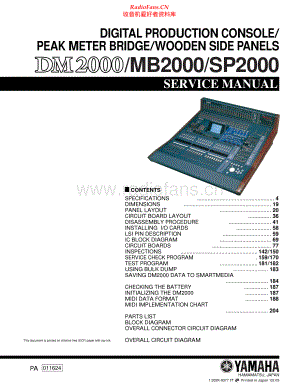 Yamaha-DM2000E-mix-sm 维修电路原理图.pdf
