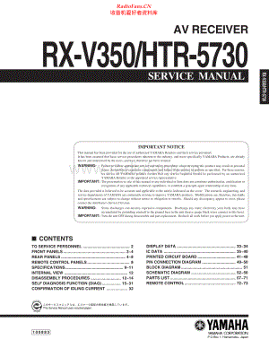 Yamaha-HTR5730-avr-sm 维修电路原理图.pdf