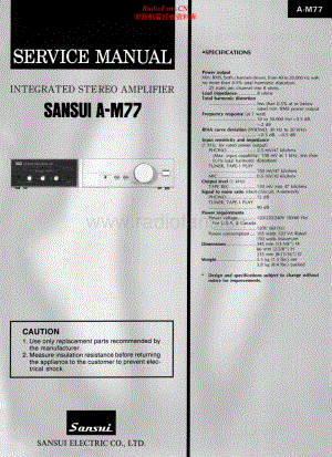 Sansui-AM77-int-sm 维修电路原理图.pdf