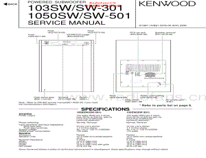 Kenwood-SW501-spk-sm 维修电路原理图.pdf