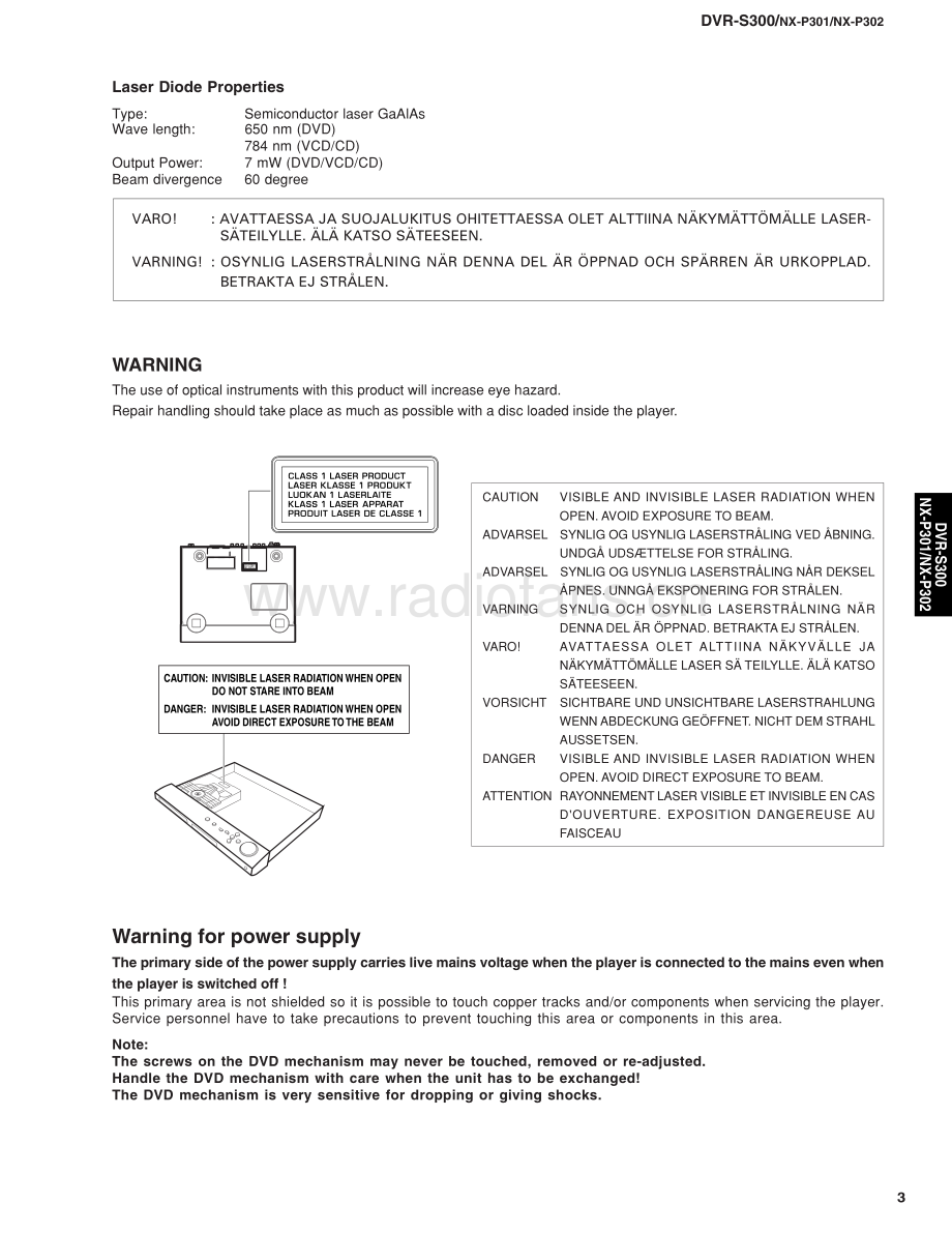 Yamaha-DVXS301-hts-sm 维修电路原理图.pdf_第3页