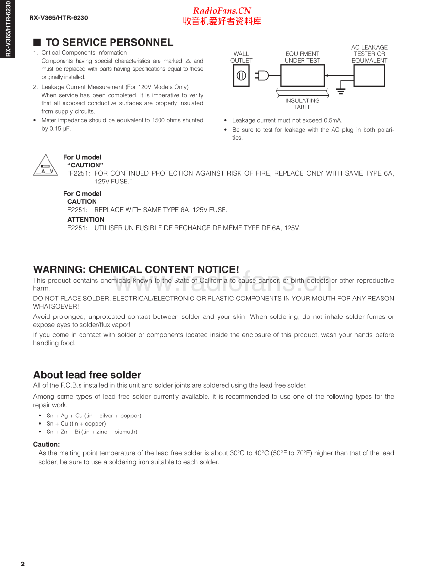 Yamaha-HTR6230-avr-sm 维修电路原理图.pdf_第2页